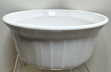 Corning Ware F-16-B French White Casserole Dish Bowl Ribbed 500 ML 5.5" Diameter