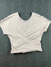 Lululemon Women's Size 6 Light Pink Wrap Top