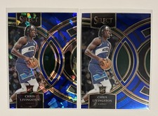 CHRIS LIVINGSTON 2023-24 Panini Rookie Lot (2) Ice Bucks Cavaliers RC