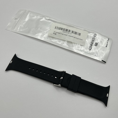 NEW Green Bay Packers Apple Watch Band 42/44/45/49 NFL Football Black Size M/L - Picture 8 of 13