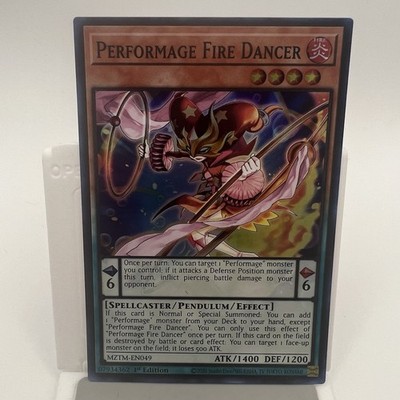 Performage Fire Dancer MZTM-EN049 Maze of the Master 1st Edition