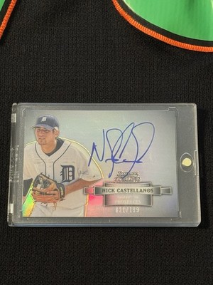 2012 Bowman Sterling Nick Castellanos Auto Silver /199 #BSAP-NC On Card