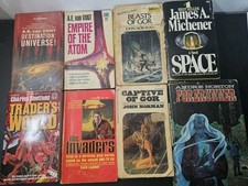 Lot Of 8 Mixed Sci Fi Books / Science Fiction - Vogt / Norman / Laumer / Norton