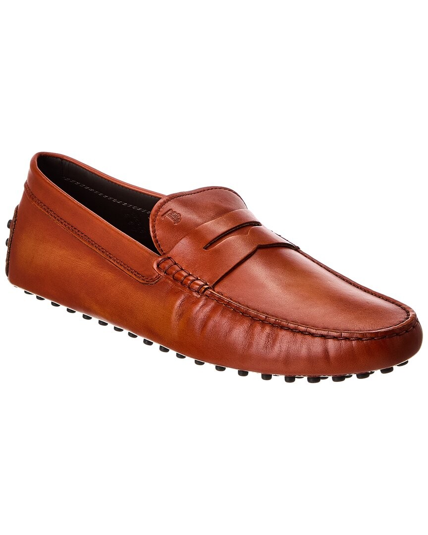 Tods Leather Loafer Mens Brown 6 37490₽