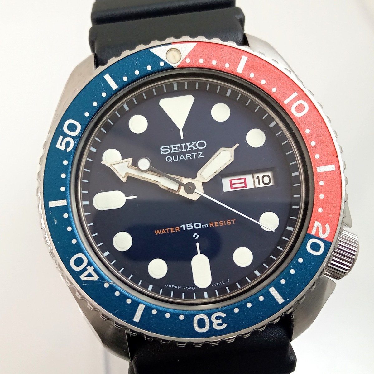 EXC+5] Vintage SEIKO 7548-700B Pepsi Diver 150m Men's Quartz