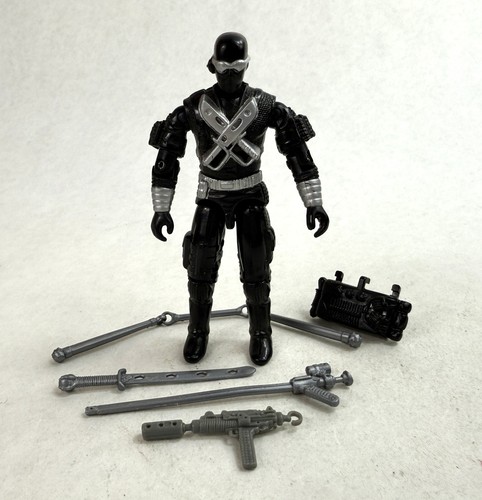 Snake Eyes V3 Vintage GI Joe 3,75" Actionfigur komplett 1989 Hasbro ARAH 80er
