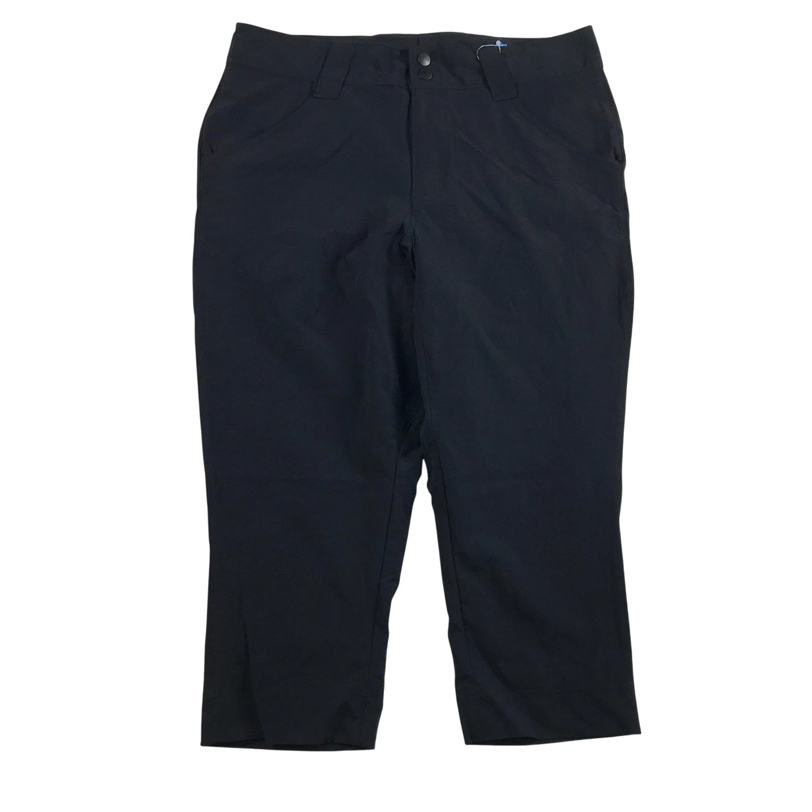 Columbia PFG Coral Point Capri Womens 10 Black Fishing Hiking Pants FL0166-010