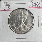 1942 Walking Liberty Half Dollar BU 90% Silver Brilliant Uncirculated