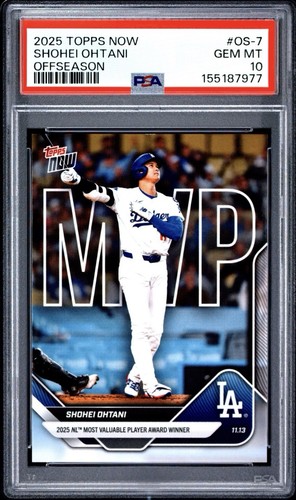 Topps 2025 Topps Now Off-Season Shohei Ohtani Dodgers OS-7 PSA 10 /80644