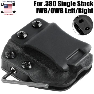 IWB OWB .380 Single Stack Mag Pouch Carrier Adjustable Retention Concealed Carry