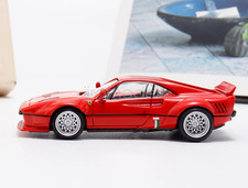 HM 1:64 Scale Red Stripe 288 GTO Widebody Racing Sports Diecast Display Toys