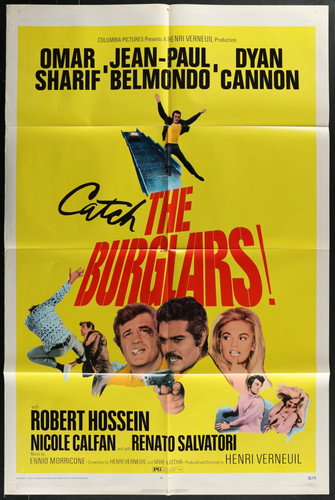 Catch the Burglars 1971 Jean-Paul Belmondo Crime Poster 27x41
