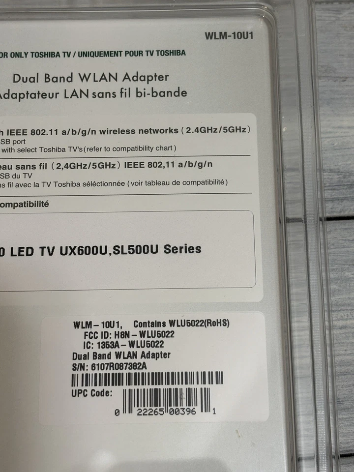 Adaptador WiFi Doble Banda Toshiba TV WLM-10U1/WLU5022 WLAN Foto 3 de 3
