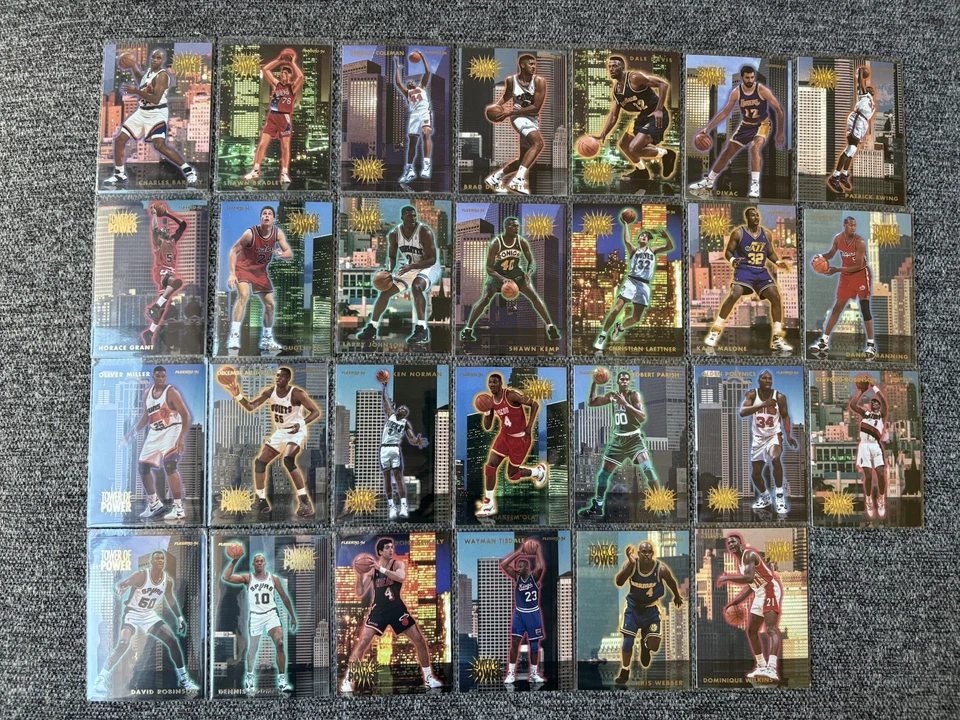 Tarjetas de persecución Fleer NBA Tower of Power 1994 Foto 2 de 4