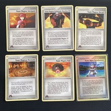 Team Magma Ball 80/95 Team Magma Intrigant 70/95 Team Aqua Verschwörer 77/95 r H