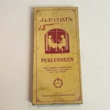 J & P Coats Vintage Perlesheen No 8  Color 366 Lot Of 20 Skeins Unused Boilfast