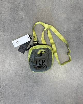 Cp Company grey/lime messenger slingbag