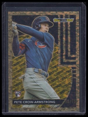 2024 Topps Update #BG-15 Pete Crow-Armstrong Topps Black Gold Gold #/75