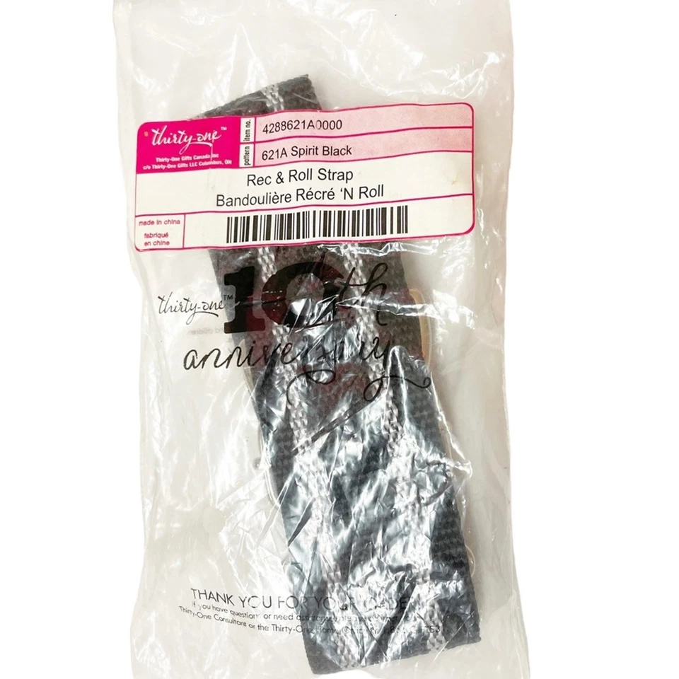 Thirty One Lot of Accessories: 2 bag straps, 1 Rosette, 1 scarf, 1 ornament NWT - Image 3 of 4