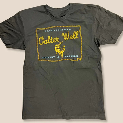 Colter Wall Country Western Tour Black Cotton T Shirt Full Size S-5XL