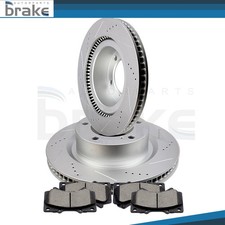 Front Brake Rotors Discs & Ceramic Pads Set Fits 2016-2019 Lexus LX570 TOYOTA