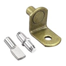 Shelf Support Peg 3 Styles Shelf Pegs 5mm 6mm Pin Bronze Tone with Hole 60pcs