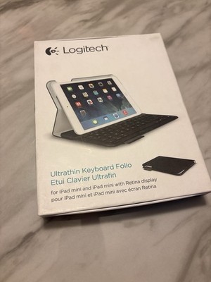 Logitech Ultrathin Keyboard Folio for iPad mini Black Bluetooth Case