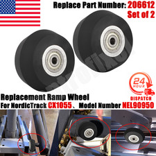 2x For NordicTrack CX1055 NEL90950 Part Number 206612 Replacement Ramp Wheel US
