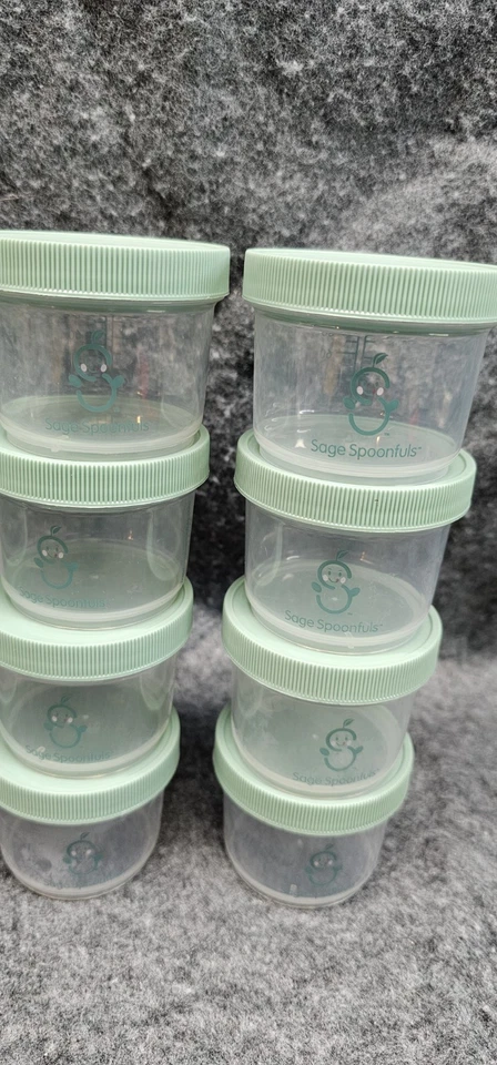 Sage Spoonfuls 12 pack Jar Set: 3 oz Jars Baby Food Storage Craft Storage - Image 3 of 4