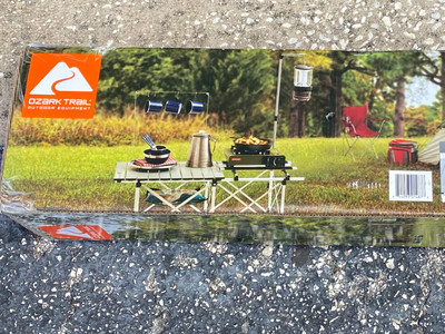 OZARK TRAIL FOLDING CAMP KITCHEN TABLE WITH CARRY BAG NEW