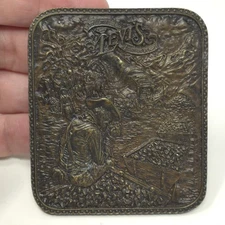 Vintage Levi's Belt Buckle - Coal Mining 1976 Bergamot Brass Works Made In USA 