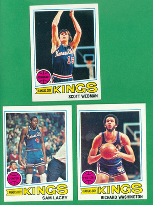 1977-78 TOPPS KANSAS CITY KINGS TEAM SET   WB  NRMT  LACEY  ALLEN  WEDMAN
