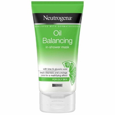Neutrogena Oil Balancing In-Shower Mask Lime & Glycolic Acid For Oily Skin