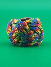 Rainbow Paracord Knot Neckerchief Slide Woggl...