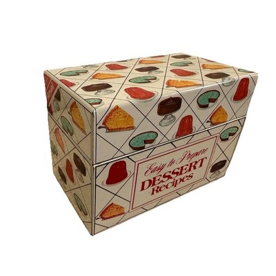 Vintage Nabisco Desert Recipe Tin Box with Recipe Cards Great Graphics Kitchen
