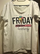 Only T-Shirt Weiß, Größe XL