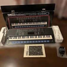 Yamaha PSS-680 PortaSound 61-Key MIDI Keyboard Vintage Tested w/ Adapter