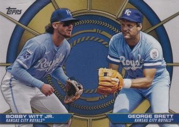 George Brett Bobby Witt Jr. Dynamic Duos 2025 Topps DD-1 Kansas City Royals