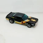 1974 Hot Wheels Black Ford Gran Torino Stocker Hong Kong Chrome Base Amazing