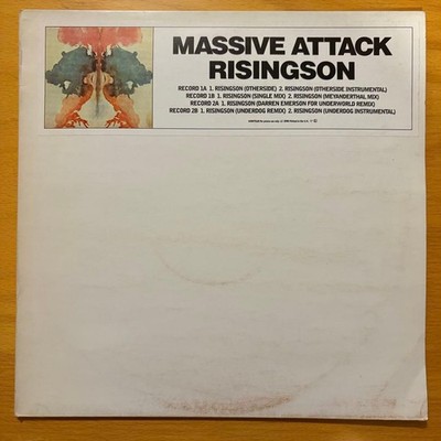 Massive Attack Risingson 12'' Vinyl 1997 UK Remixes, Near Mint, 2LP