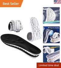 Breathable  Shock-Absorbing Memory Foam Insoles - Men 10.5-11.5/Women 12-13