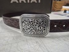 ARIAT WOMEN'S RHINESTONE FILIGREE WESTERN BELT Sz Medium
