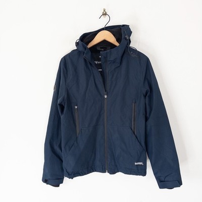 Superdry Arctic Elite Windcheater Jacke Gr. M dunkelblau mit Kapuze UVP 85£
