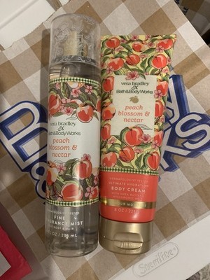 Bath & Body Works Peach Blossom & Nectar Mist and Cream Brand New 8 fl oz