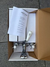 Heritage Dawlish Traditional Bath Mixer Tap & Shower Handset- Brand New In Box