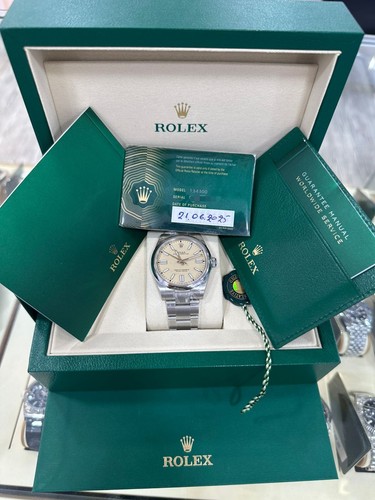 rolex oyster perpetual 41 134300 beige