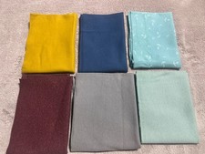 Bündchenstoff Set - Nr. 3 - als Paket BIO Schlauchware  Bündchen Nähen 6 X 25 cm