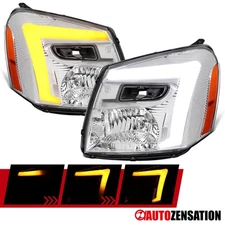 Fit 2005-2009 Chevy Equinox Headlights Lamps LED Sequential Signal Left+Right
