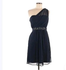 Adrianna Papell Women's Size 8 One-Shoulder Lace Formal Cocktail Dress