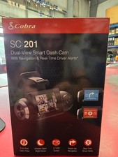 Cobra SC 201 Dual-View Smart Dash Cam with Bu...